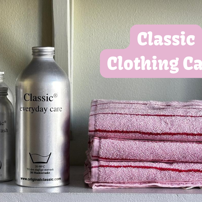 Classic Clothing Care – hellävarainen pyykinpesu vaatteille, joita haluat käyttää pitkään