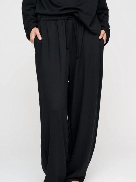 Siloh viskoosihousut, black