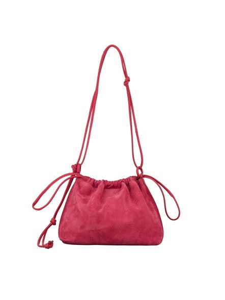 Becksöndergaard Suede Gianna Bag, Carmine Pink