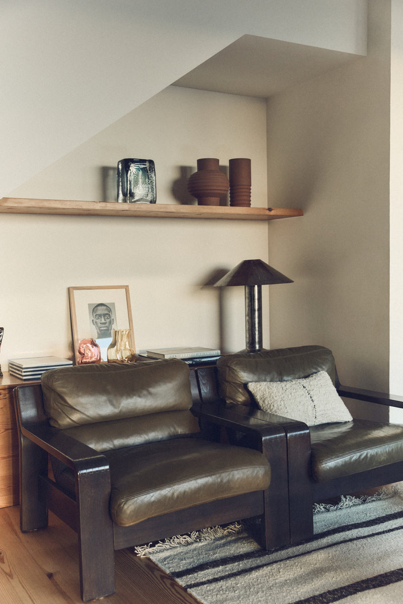 HK Living koristetyyny, naturally wool striped