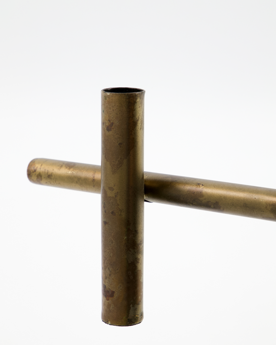 House Doctor pöytäkynttelikkö Maxi, antiikkimessinki