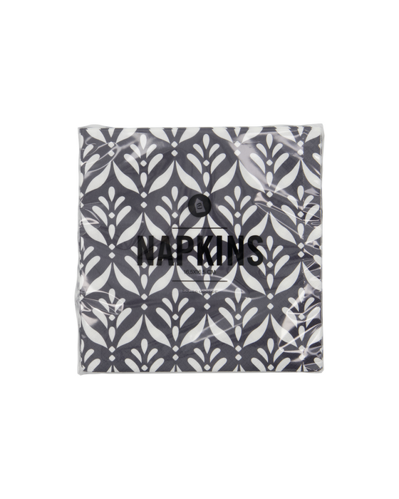 House Doctor Paperiservetit Mento, black