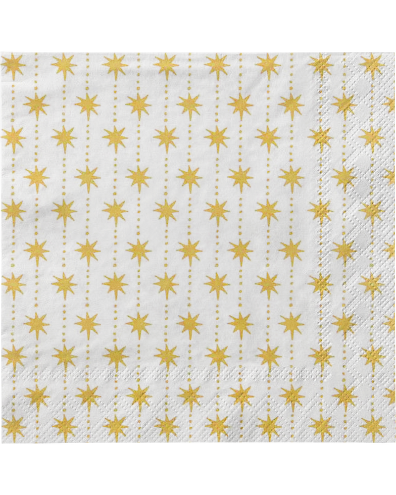 House Doctor Paperiservetit golden star