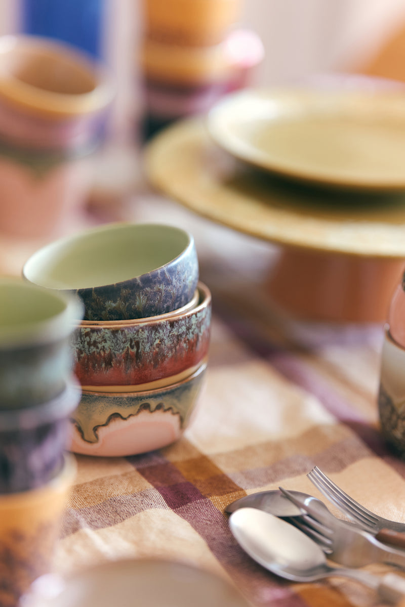 HK Living 70's ceramics jälkiruokakulho, gem