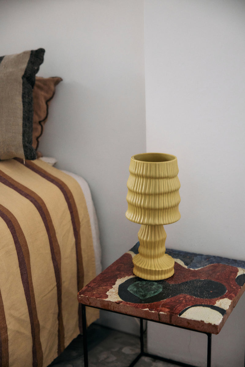 HK Living Ceramic pöytävalaisin, Ochre