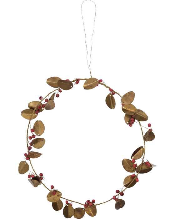 House Doctor Auric messinkikranssi, kulta