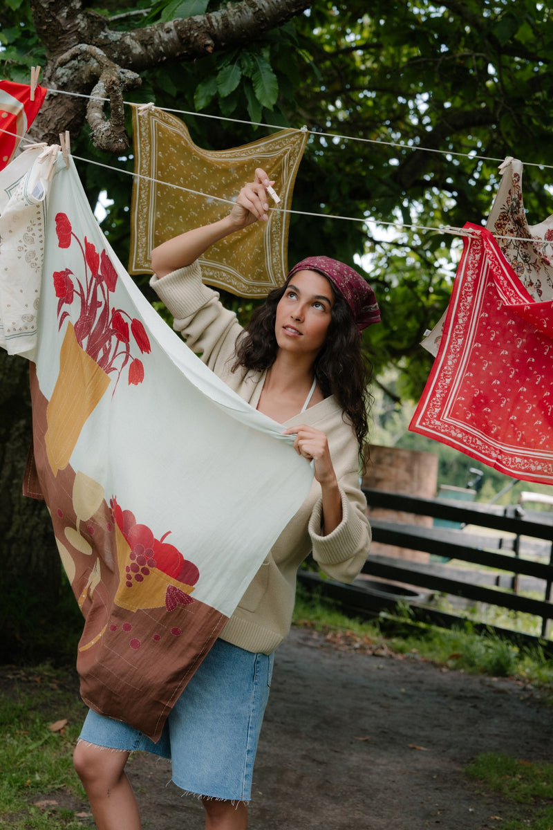 Becksöndergaard Tables Sico huivi, Sea Foam Green