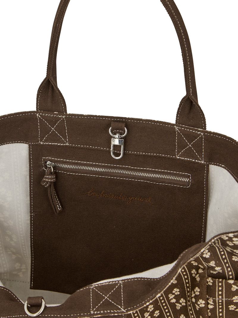 Becksöndergaard Tapelyria Canvas Cecilia laukku, Chocolate Brown