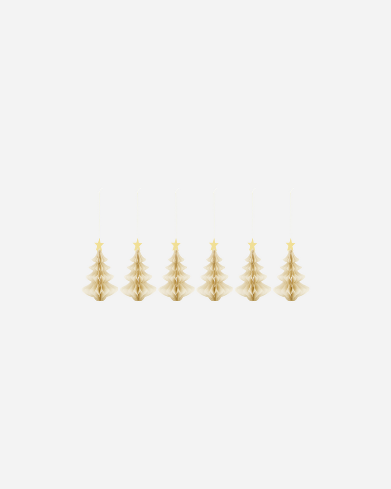 House Doctor pienet paperiset kuuset 6 kpl, ivory