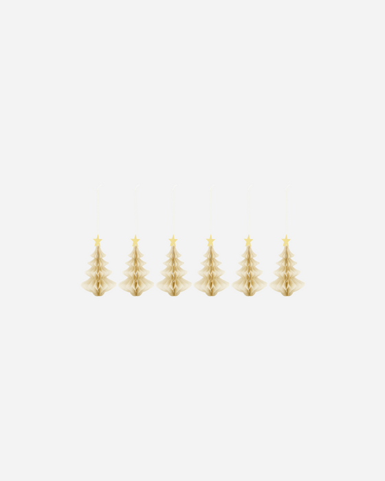 House Doctor pienet paperiset kuuset 6 kpl, ivory