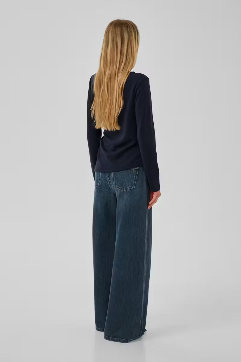 Helle pitkähihainen pusero, Dark sapphire blue