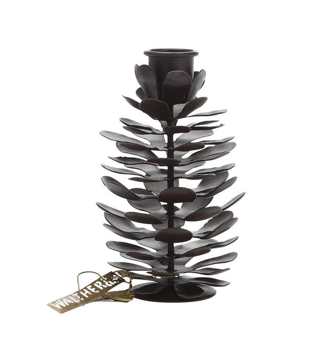 Walther & Co käpy-kynttilänjalka, brown