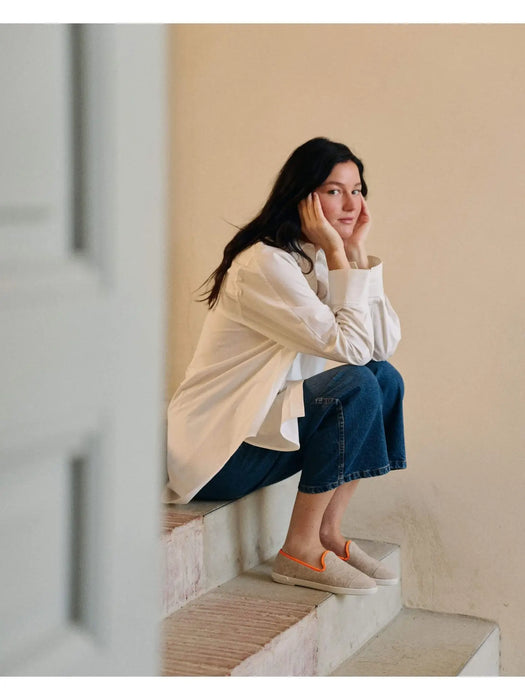 Angarde Naisten villa-tohvelit, beige neon orange