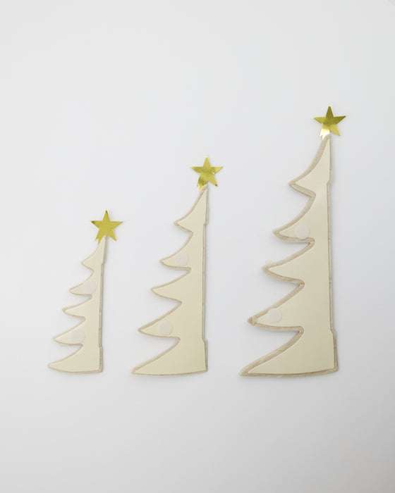 House Doctor paperikoriste joulukuusi 3 kpl, ivory