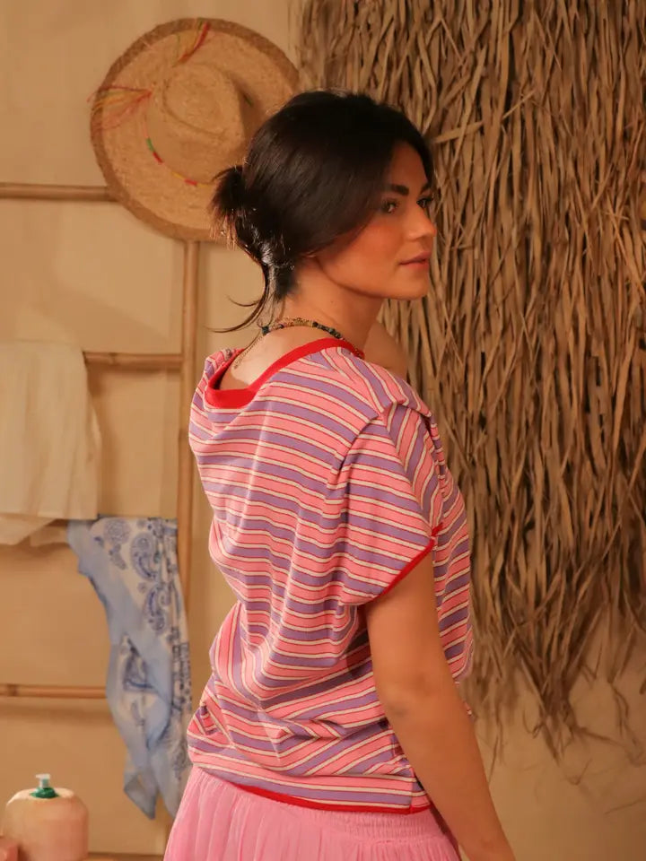 The Corner Top Riva Stripe T-paita