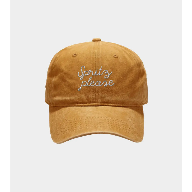 Brodeerattu lippis Spritz Please, useita värejä