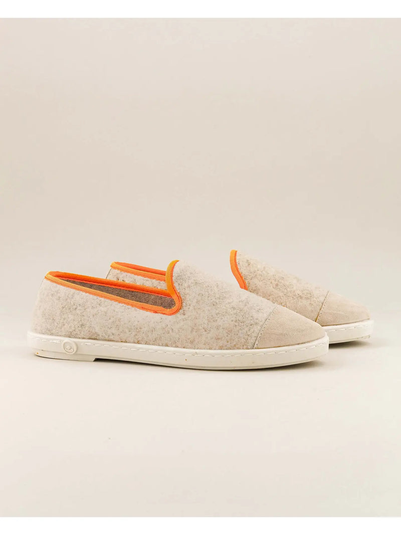 Angarde Naisten villa-tohvelit, beige neon orange