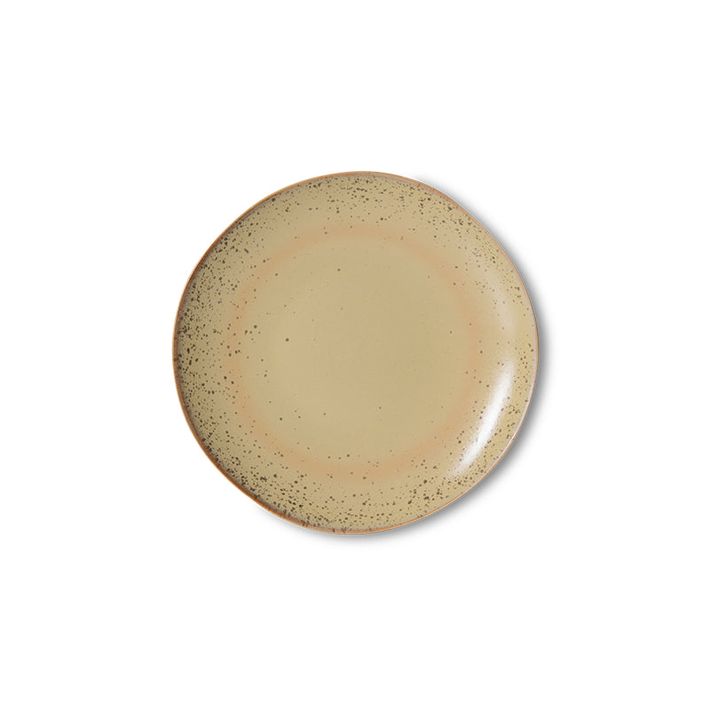 HK Living 70's ceramics dessert plates, Grit (set of 2)