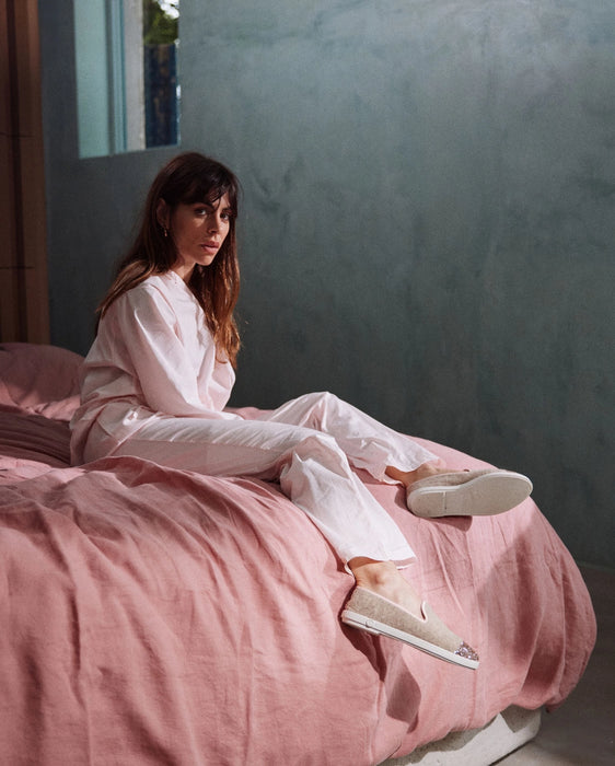 Angarde villa-tohvelit, sand / pinki glitter