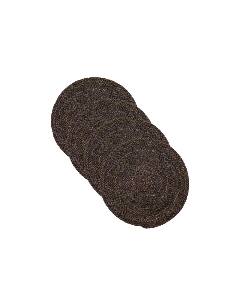 House Doctor Circle pöytätabletit, Chocolate (set of 4)