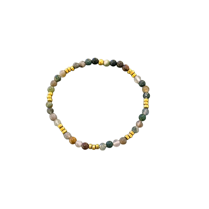 Aloa rannekoru mineraalikivillä, agate