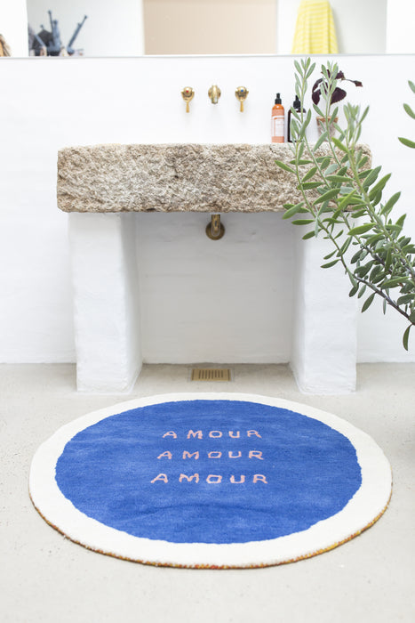 Amour villamatto, sininen