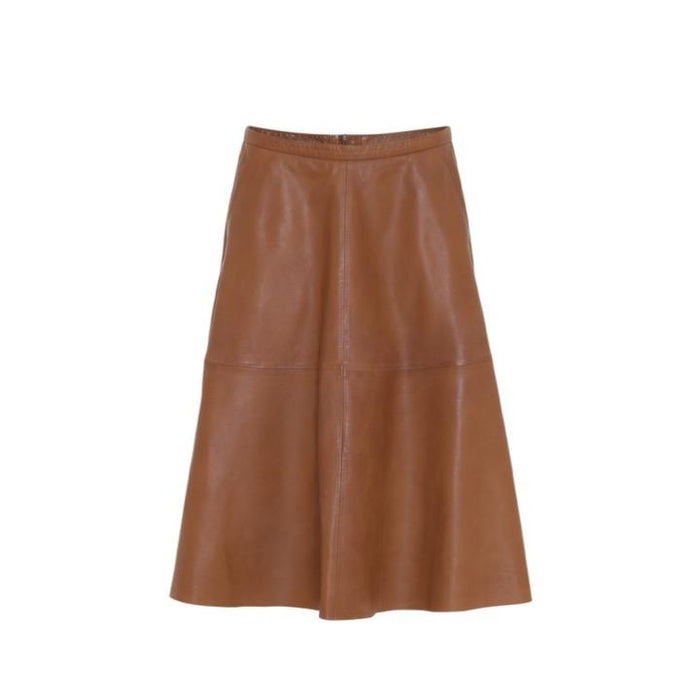 Project AJ117 Beauty Soft Lamb Leather Skirt, Soil