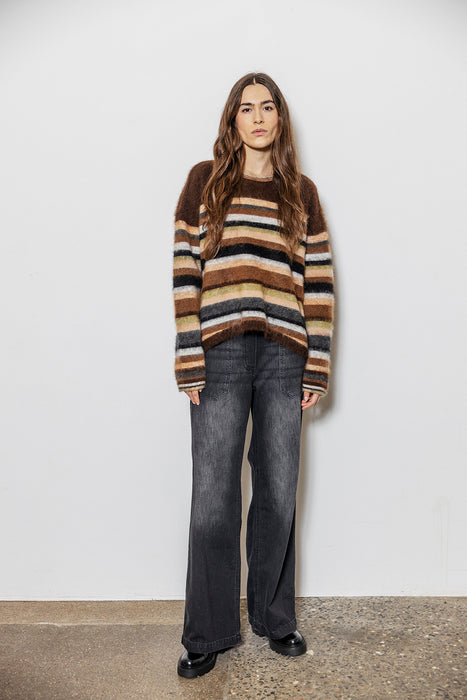 Project AJ117 Bolette raitaneule, multi col.