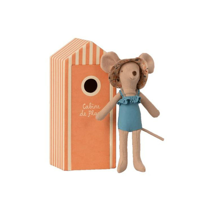 Maileg Beach Mouse, Mom in Cabin de Plage