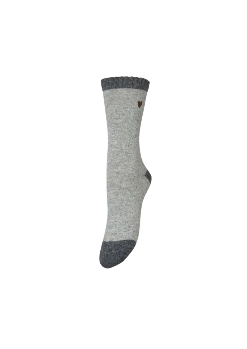 Becksöndergaard Hearty Wola sukat, Grey Melange