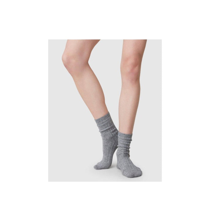 Swedish Stockings Bodil Chunky nilkkasukat, Grey