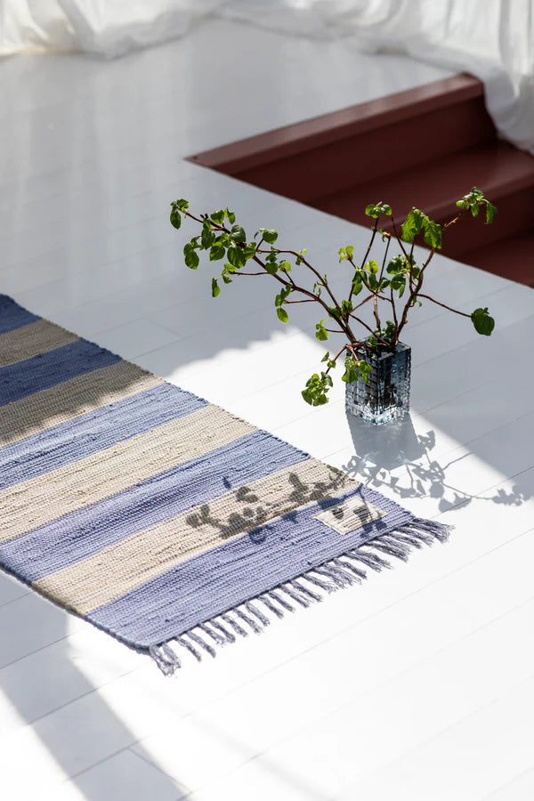Chindi matto, creme & baby lavender 60 x 120