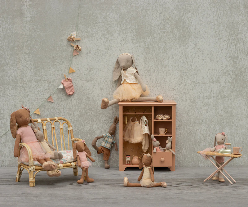 Maileg silityslauta ja silitysrauta, powder