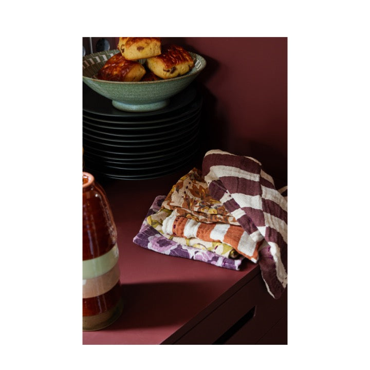 HK Living Cotton Napkins, Mediterranean (set of 2)