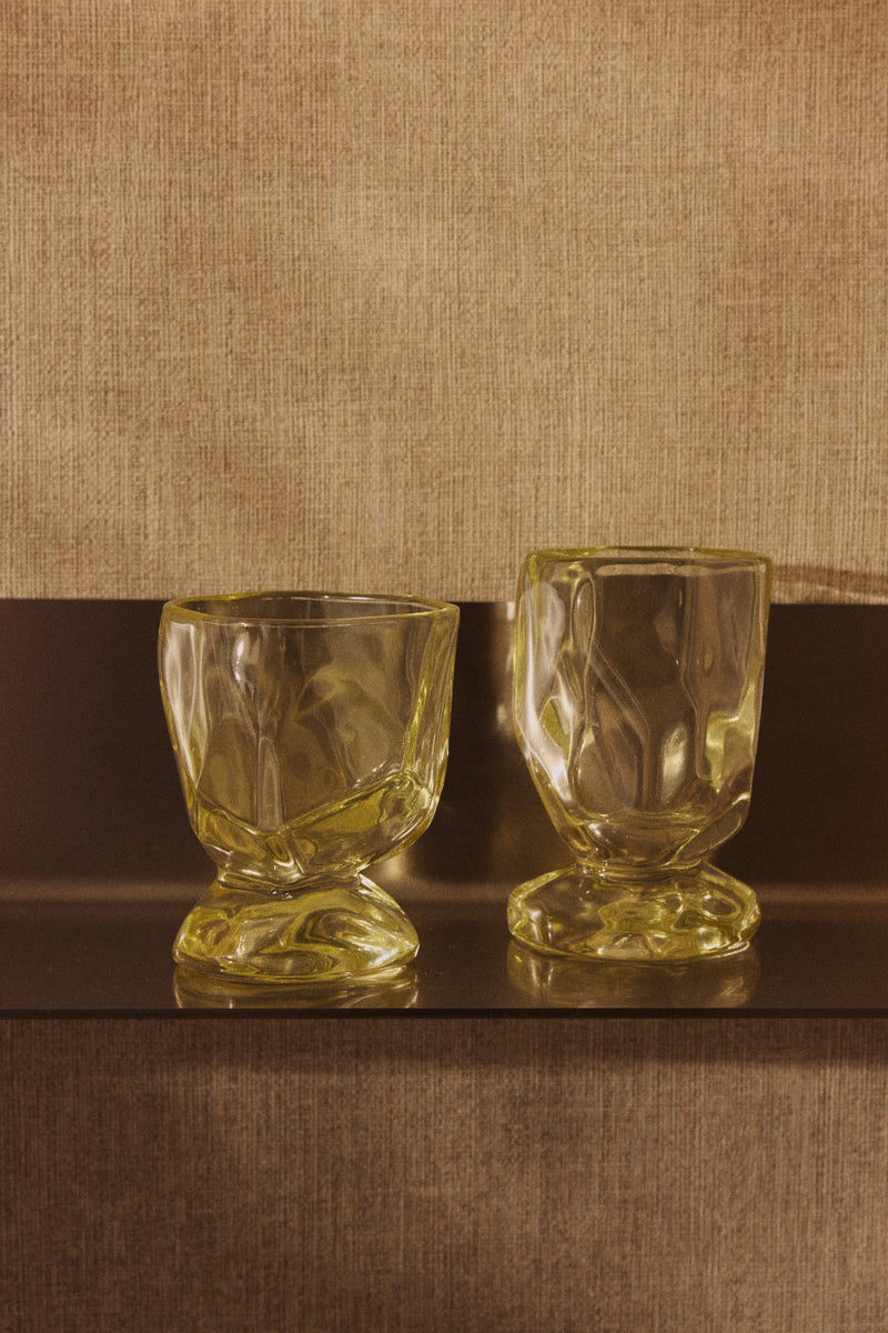 Nienke Sikkema for Hk Living viinilasit, Citrine, (set of 4)