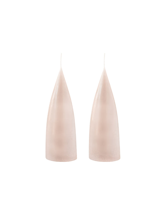 Pöytäkynttilä Cone shaped, nude 20 cm