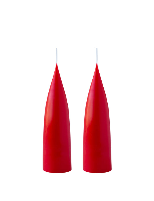 Pöytäkynttilä Cone shaped, Joulunpunainen 20 cm