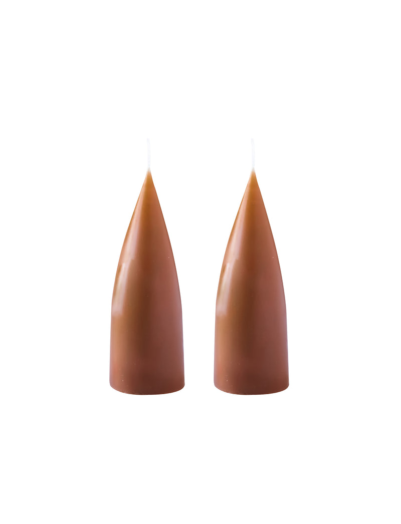 Pöytäkynttilä Cone shaped, Terracotta 16 cm