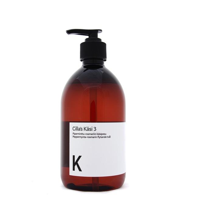 Käsi 3 piparminttu-rosmariini muovipullo