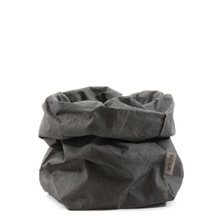 Uashmama paper bag large dark grey