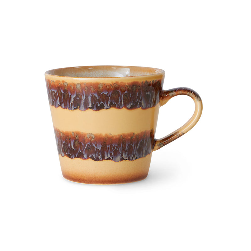 HK Living 70's ceramics cappuccino kahvimuki, Cliffs
