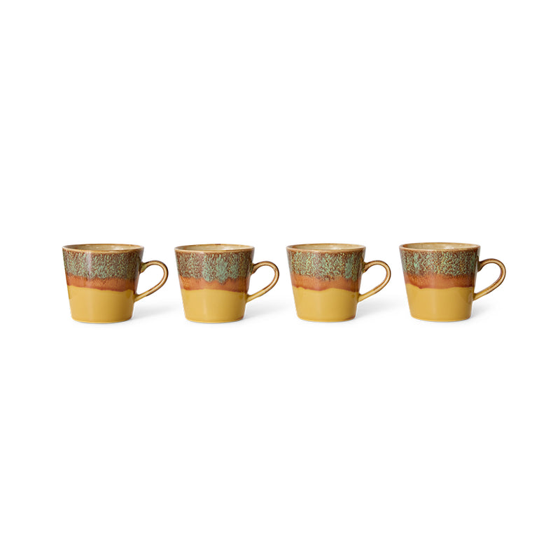HK Living 70's ceramics cappuccino kahvimuki, Cove