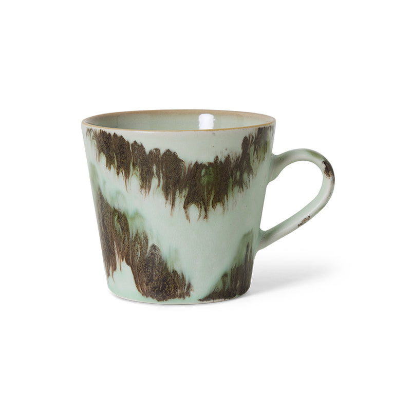 HK Living 70's ceramics cappuccino kahvimuki, Tide