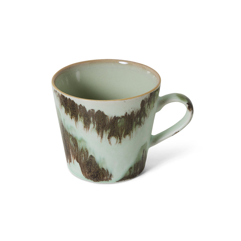 HK Living 70's ceramics cappuccino kahvimuki, Tide