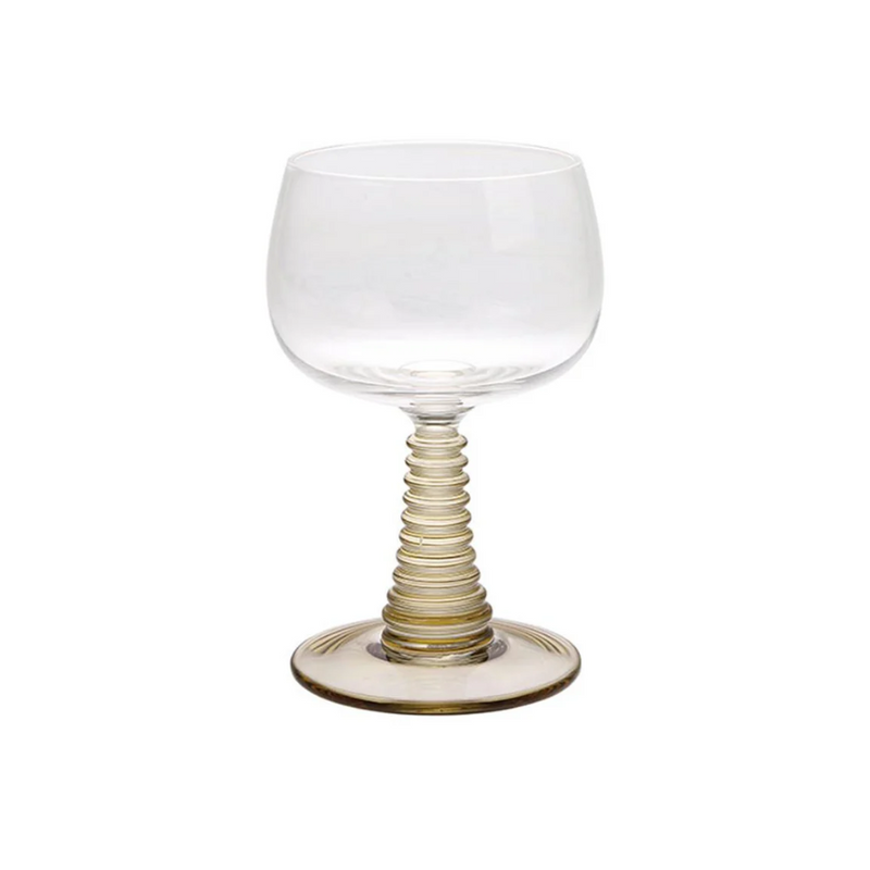 HK Living Swirl wine glass green