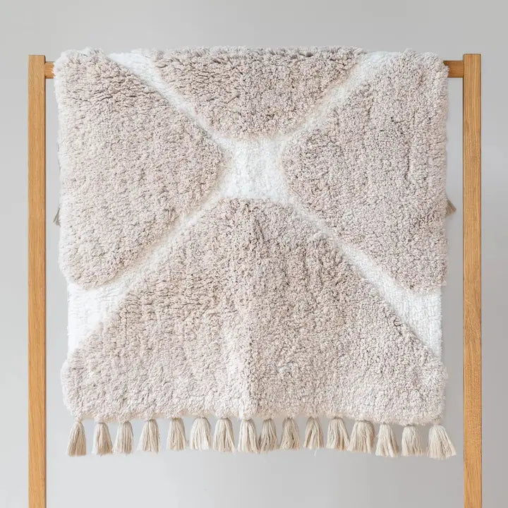 Bloom käsintehty kylpymatto, 60 × 90 cm