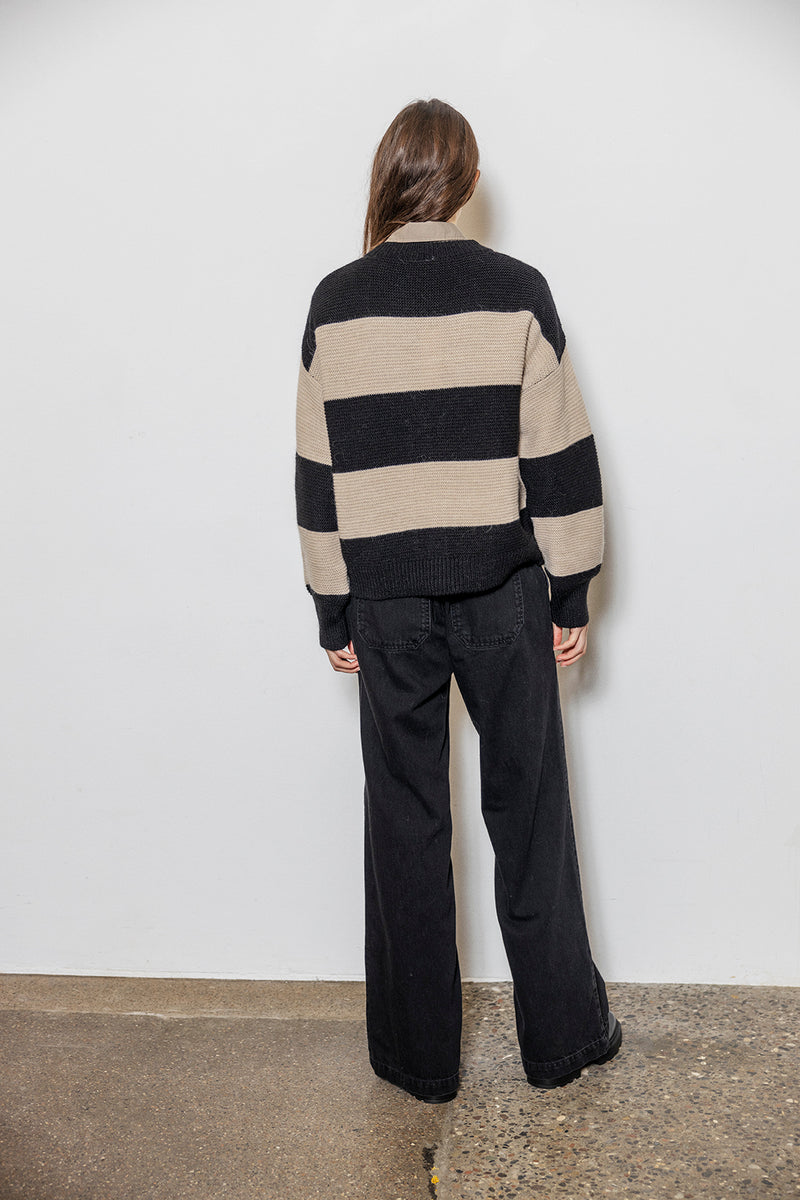 Project AJ117 Jolie alpakkaseos neuletakki, Black Sand