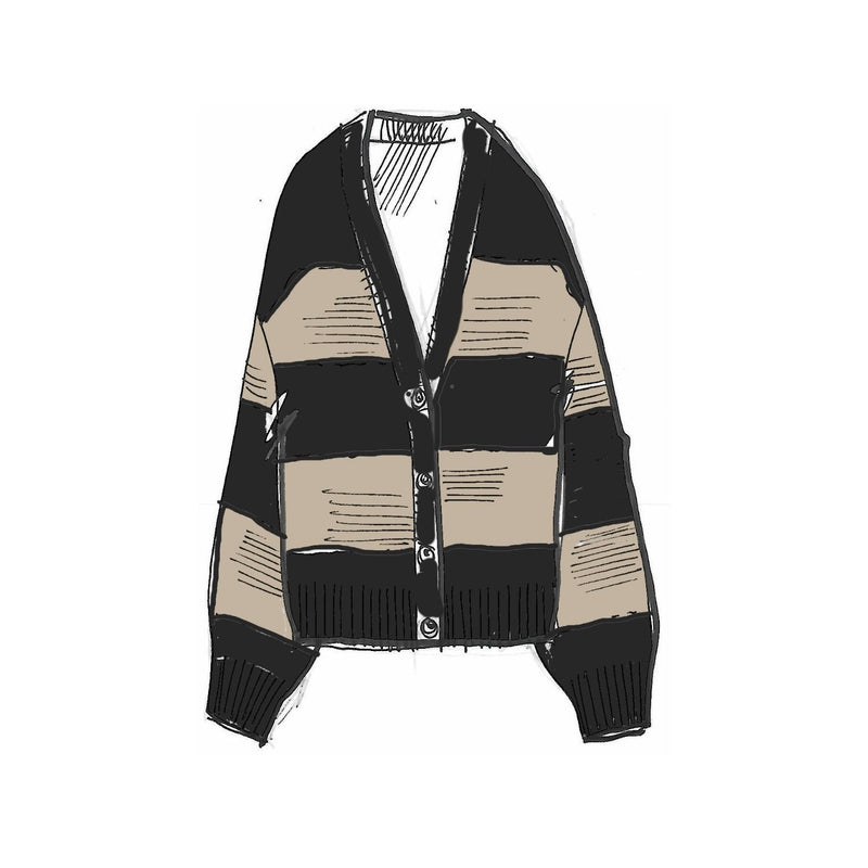 Project AJ117 Jolie alpakkaseos neuletakki, Black Sand