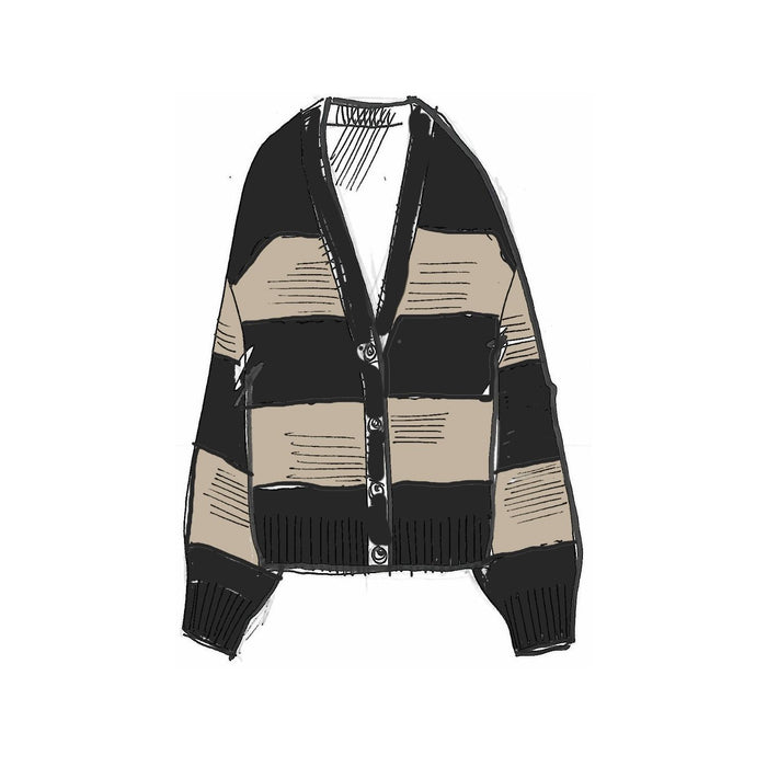 Project AJ117 Jolie alpakkaseos neuletakki, Black Sand