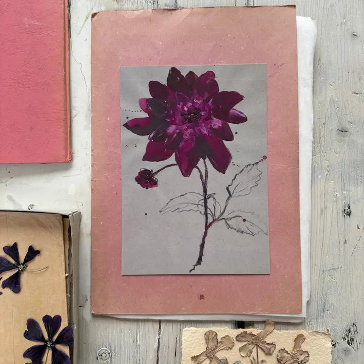 Kehystetty mini-taidejuliste, Dahlia